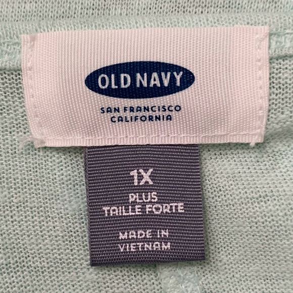NWT Old Navy Linen Blend Lace Sleeves Lightweight Top, Size 1X - Picture 9 of 12